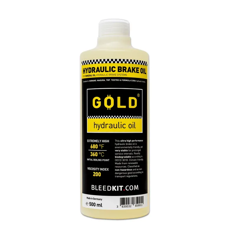 Bleedkit Gold 500ml Hydraulic Oil in Yellow