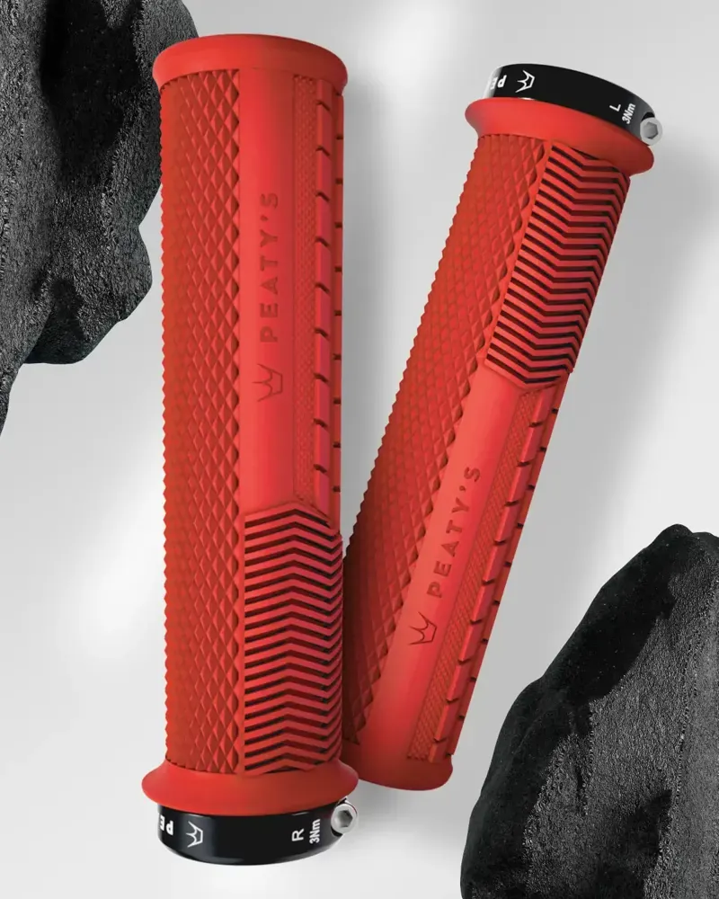 Peaty's Monarch Knurl Grip Red