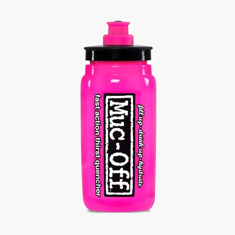 Muc-Off x Elite Fly 550ml Water Bottle in Pink