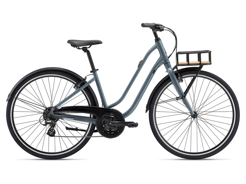 Liv Women's Flourish 2 Hybrid Bike in Blue Grey