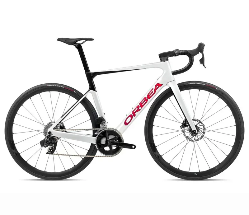 Orbea Orca M31eLtd Road Bike in White Chic/Black