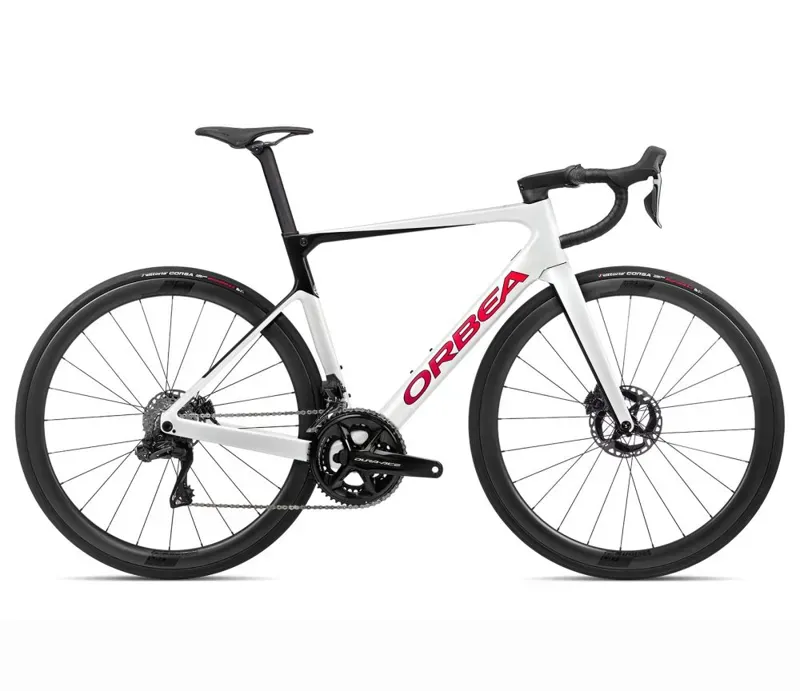 Orbea Orca M10iltd Pwr Road Bike In White Chic/Black