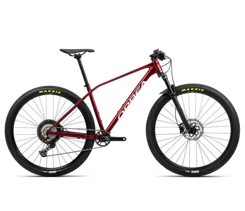 Orbea Alma H30 Hardtail Mountain Bike in Metallic Dark Red/Chic White
