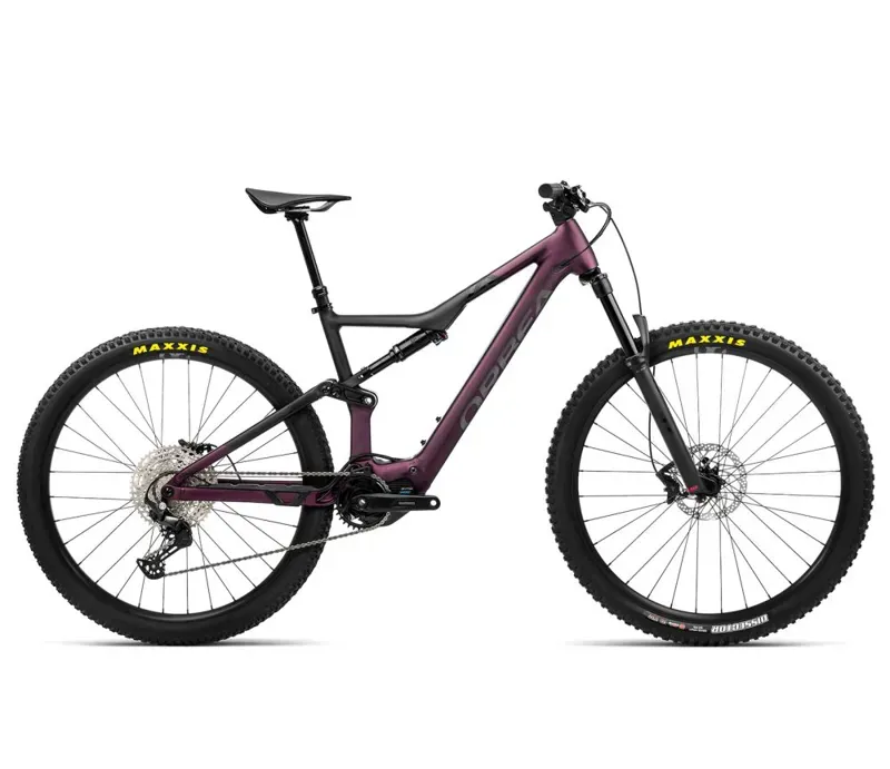 Orbea Rise H30 Mountain Bike in Metallic Mulberry/Black 