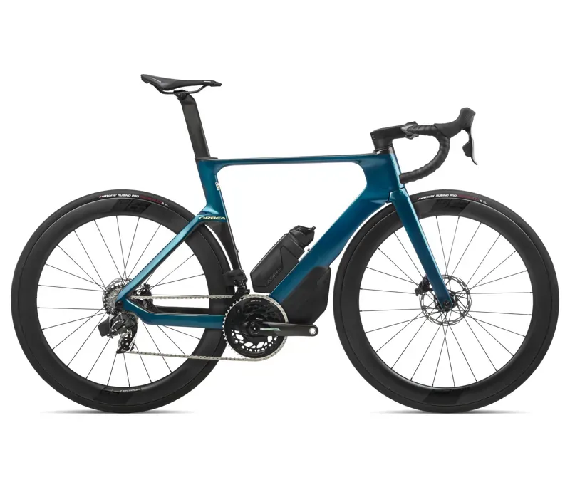 Orbea Orca Aero M21eLtd Road Bike In Borealis Blue/Carbon Raw