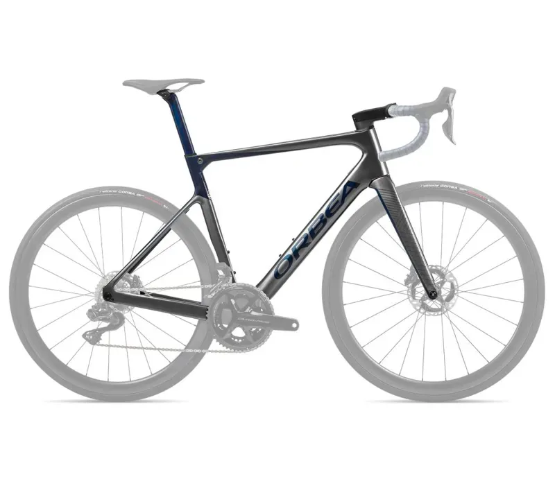 Orbea Orca Omx Road Bike Frameset in Glitter Antracite/Blue Carbon