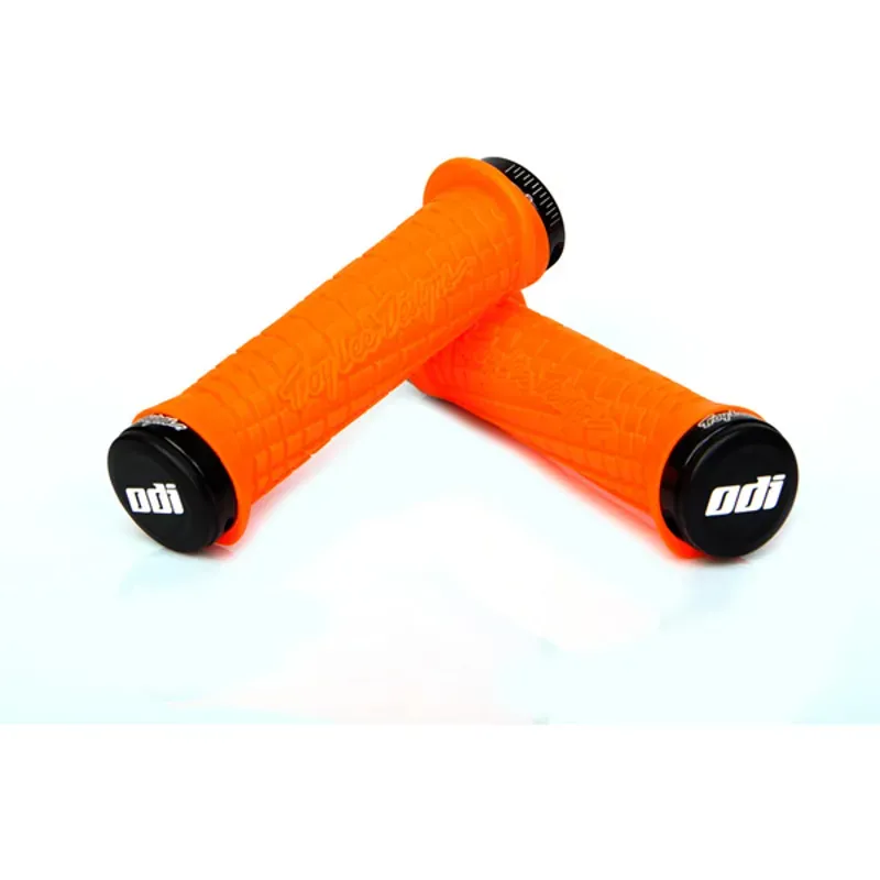 Odi Troy Lee Designs Mountain Bike 130mm Lock On Grips in Orange