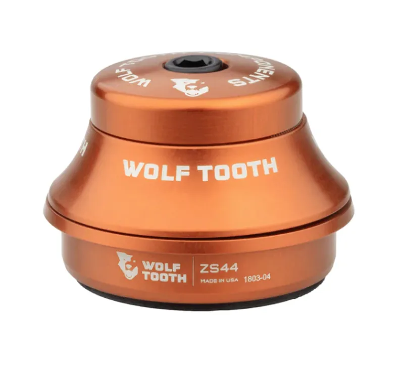 Wolf Tooth Precision 44/28.6 15mm Zero Stack Headset in Orange