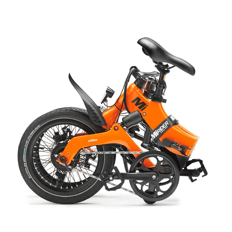 MiRiDER One GB3 16in folding ebike finished in Solar Orange-1