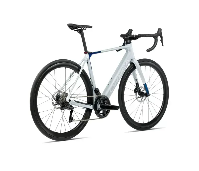 Orbea Gain M20i E-Road Bike In Halo Silver Carbon Matt/Blue Carbon View Gloss-2
