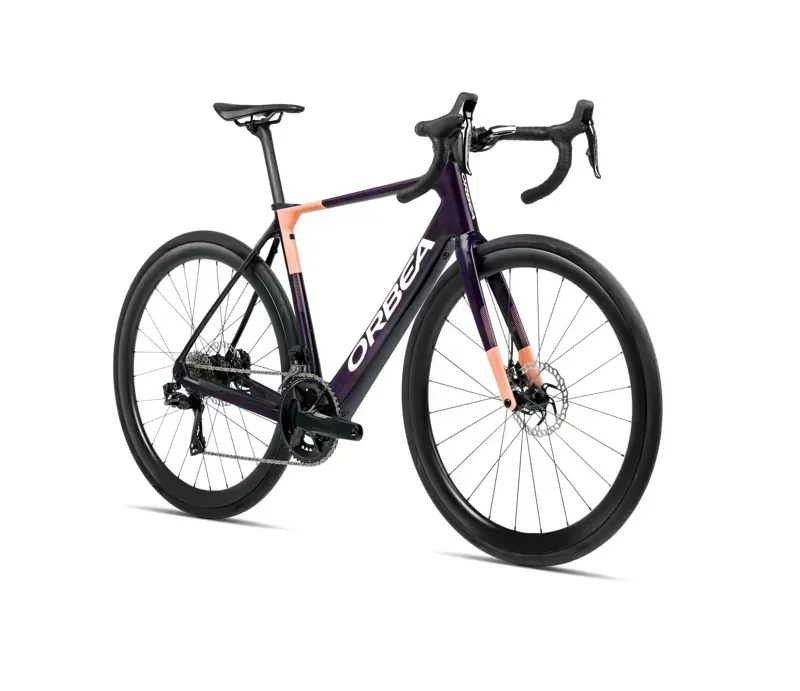 Orbea Gain M30i E-Road Bike In Fantasy Purple Carbon View Gloss/Orange Cloud Matt-1
