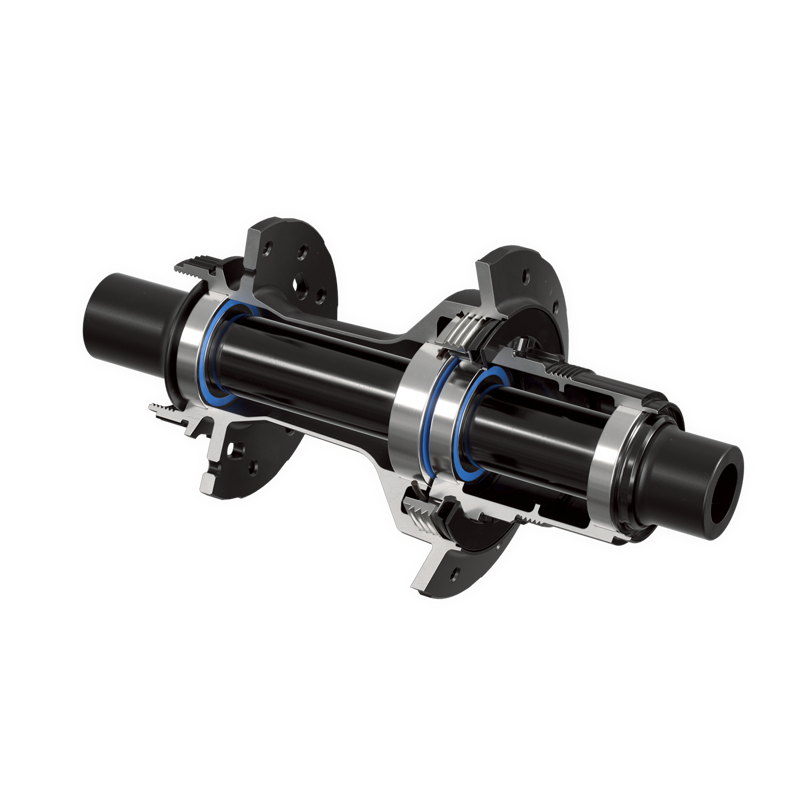 Orbea Oquo By Zipp ZR1 SL Hub Bearings + Axle Rear in Black-2