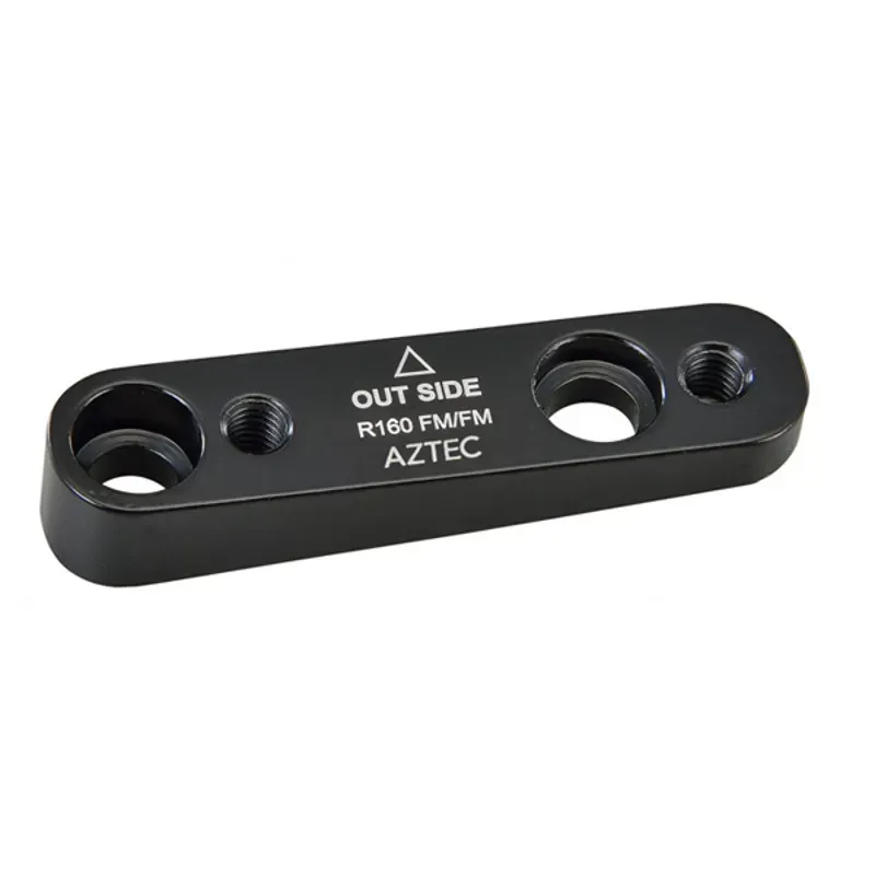 Aztec Flat-Flat 160mm Rear Caliper Brake Adapter in Black