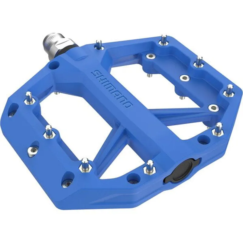 Shimano Pedals GR400 Flat Pedals in Blue