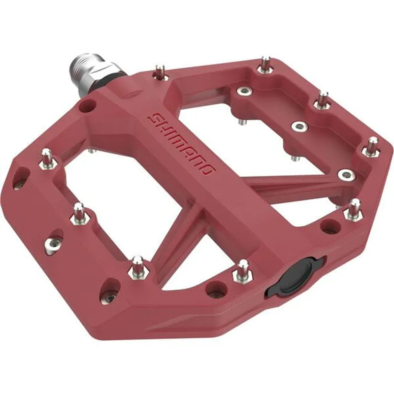 Shimano Pedals GR400 Flat Pedals in Red 
