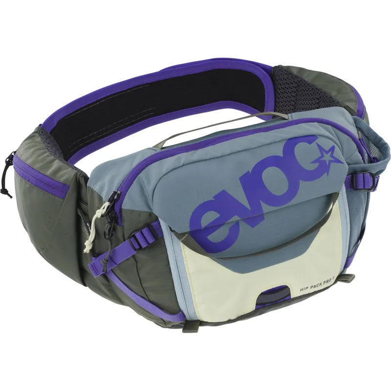 EVOC Hip Pack Pro 3 + Hydration Bladder STEEL/VIOLET/DARK OLIVE STEEL/VIOLET/DARK OL 