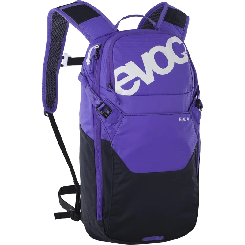 EVOC Ride Performance Backpack 8L + 2L Bladder   VIOLET/BLACK