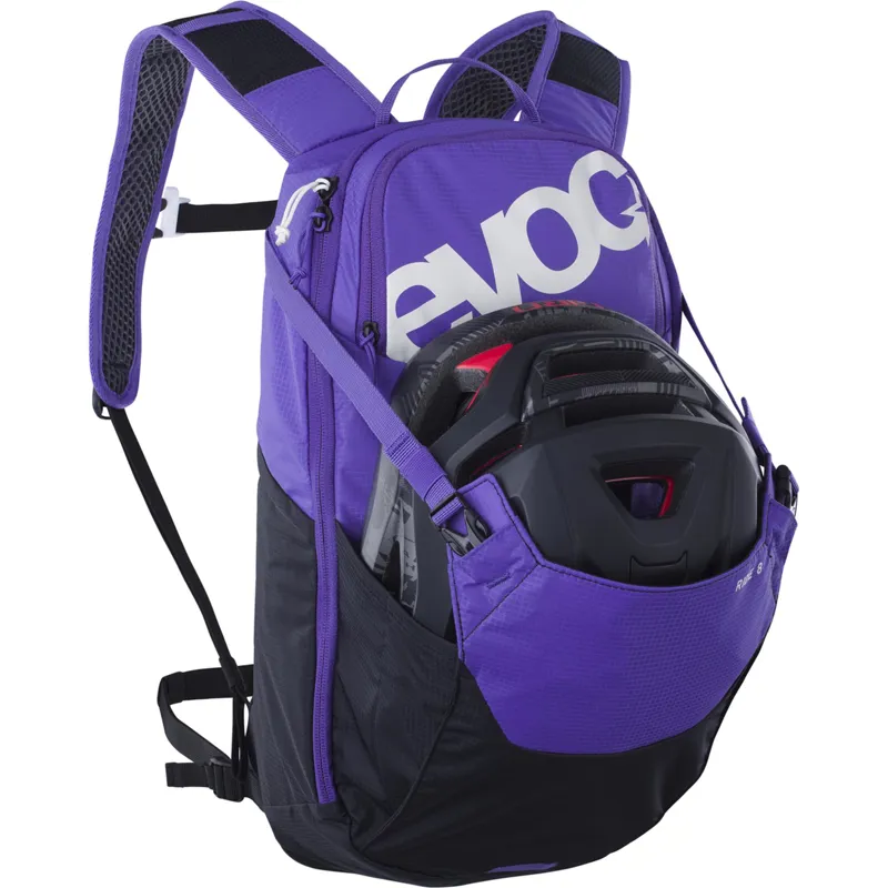 EVOC Ride Performance Backpack 8L + 2L Bladder   VIOLET/BLACK-2
