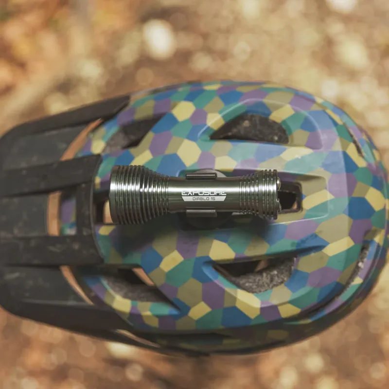 Exposure Lights Diablo Mk15 Gun Metal Black  with Helmet  HB mount 2000 Lumens-4