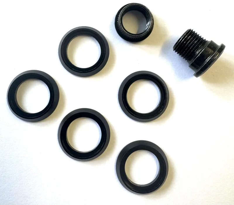 Sram Spare - Crank Chainring Spacers  Including Hidden Bolt/Nut Kit For CX1 Chainring: size