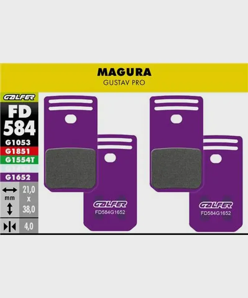 Galfer E-Bike Disc Brake Pad - magura - gustav pro
