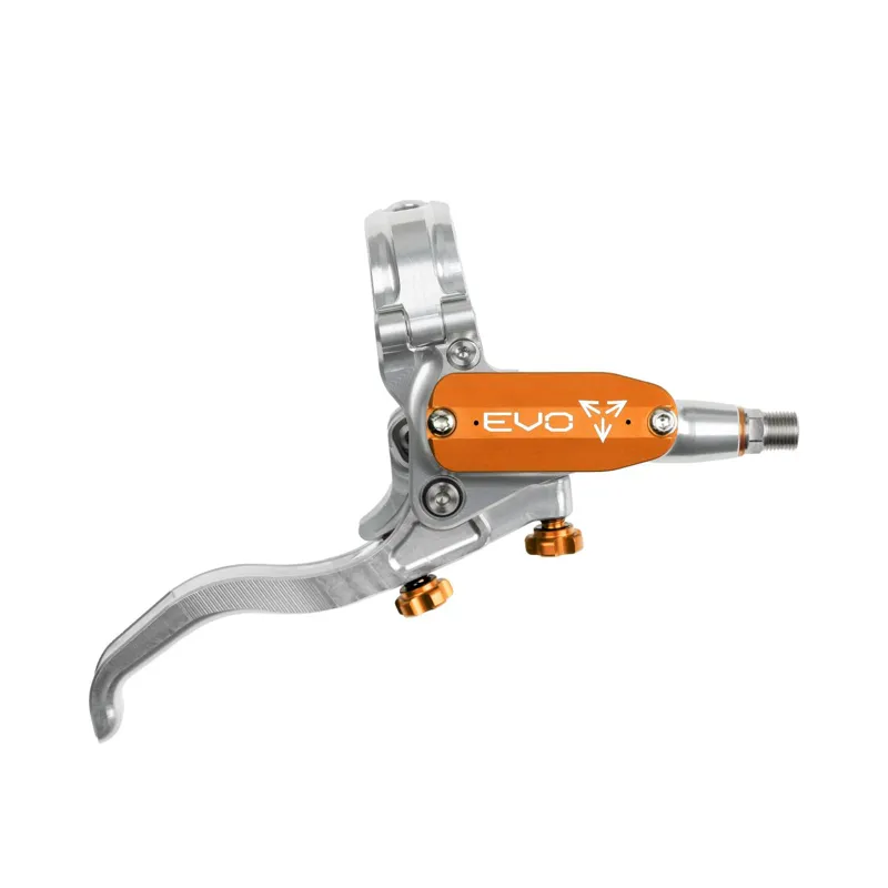 Hope Tech 4 Evo Master Cylinder Complete Silver Orange Brake Lever-1
