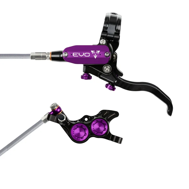 Hope  Tech 4 EVO GR4 - Black/Purple - Braided - No Rotor