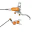Hope Tech 4 EVO GR4 - Silver/Orange - Braided - No Rotor