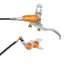 Hope Tech 4 EVO GR4 - Silver/Orange - Black Hose - No Rotor