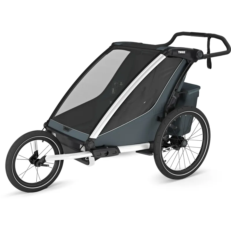 Thule  Chariot Cross 2 Double child carrier with cycling and strolling kit-1
