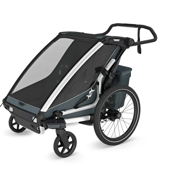Thule  Chariot Cross 2 Double child carrier with cycling and strolling kit-2