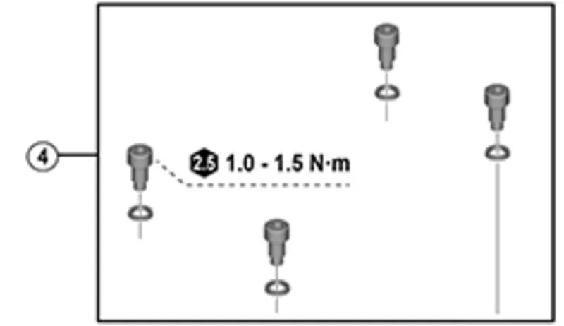 Shimano  PDM9220 Pins And Spacers Pack Of 8 Silver one size