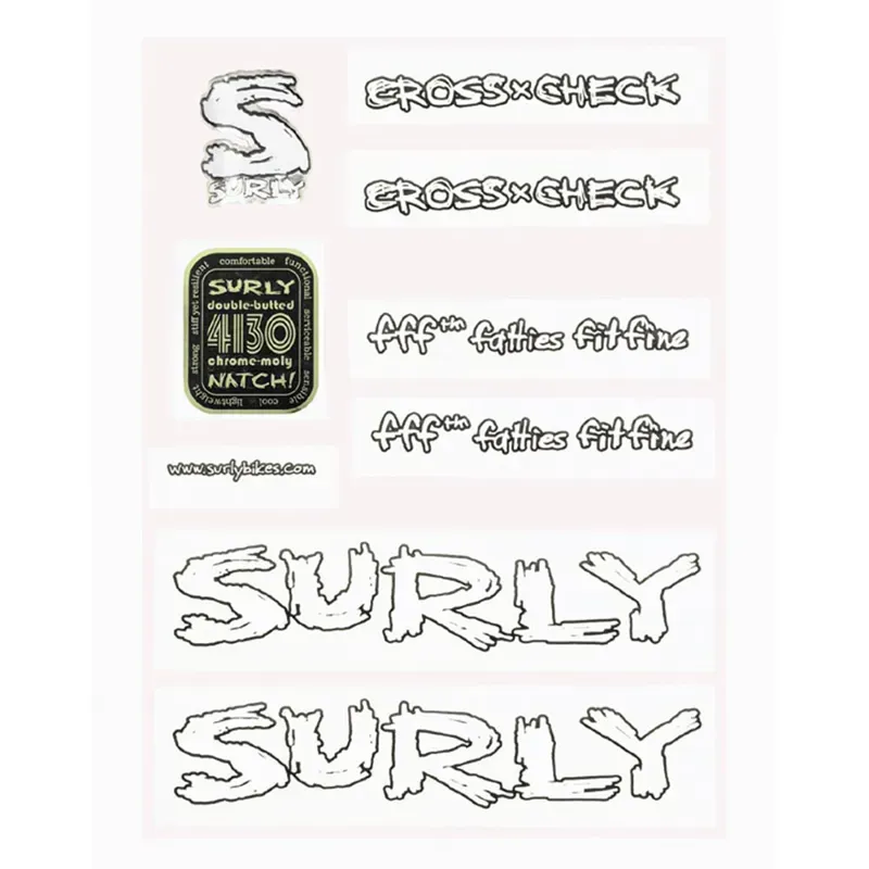 Surly Frame Decal Kit Cross-Check Headtube Badge