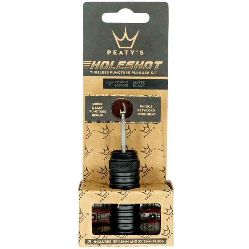 Peaty's Holeshot Tubeless Puncture Plugger Kit in Black
