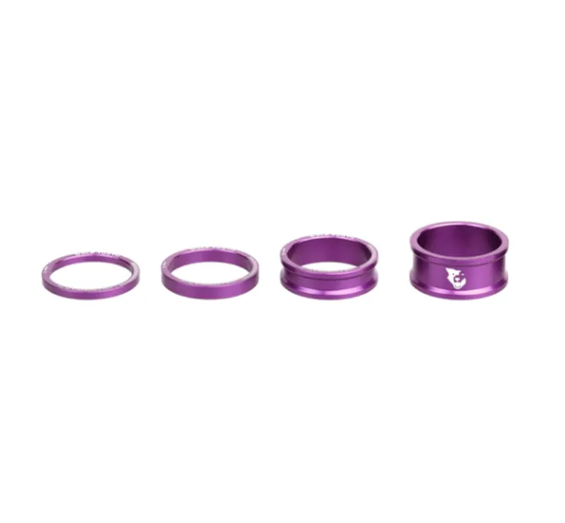 Wolf Tooth Precision Headset Spacer Kit in Purple
