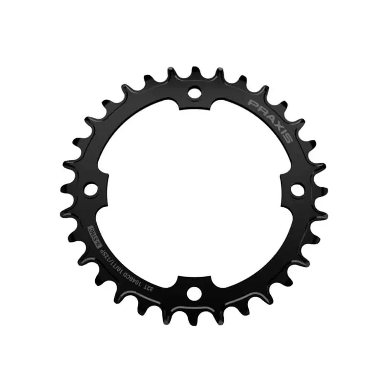 Praxis Works MTB E-Ring Steel 104-bcd 1x 32-tooth NW Chainring in Black