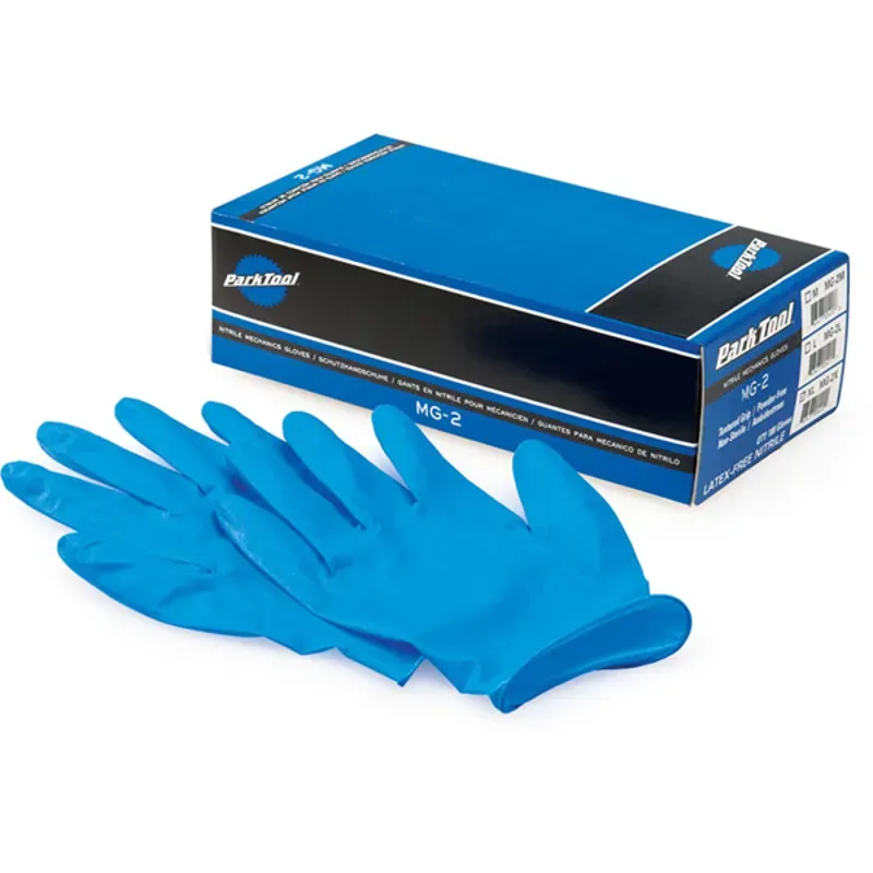 Park Tool Nitrile Gloves in Blue