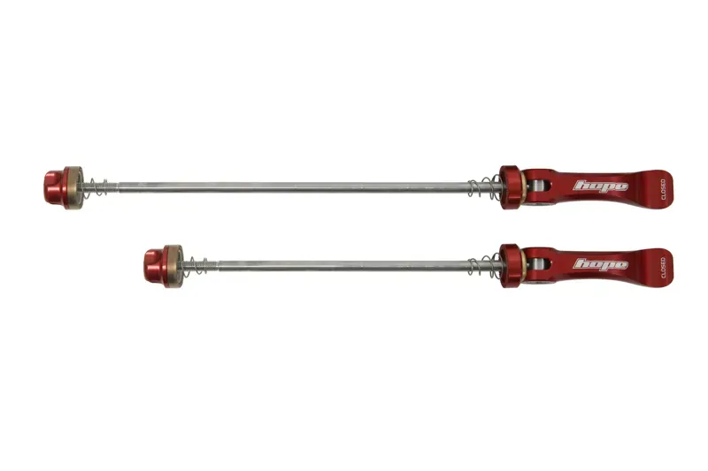 Hope Quick Release Skewer Pair - FATSNO 190mm Red