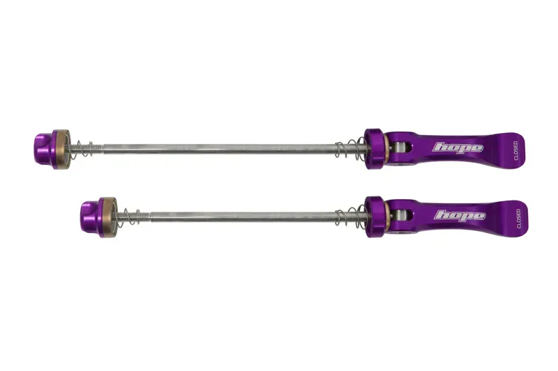 Hope Quick Release Skewer Pair Purple 100mm / 135mm