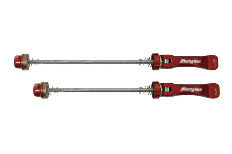 Hope Quick Release Skewer Pair Red 100mm / 135mm