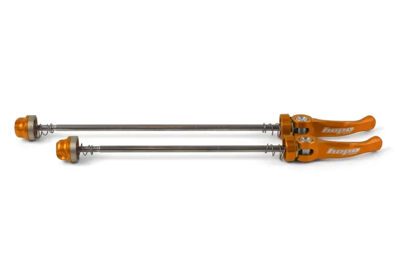 Hope Quick Release 190mm Skewer Pair in Orange