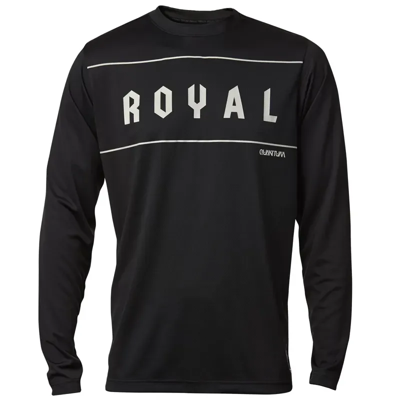 Royal Racing Quantum Long Sleeve Jersey in Black