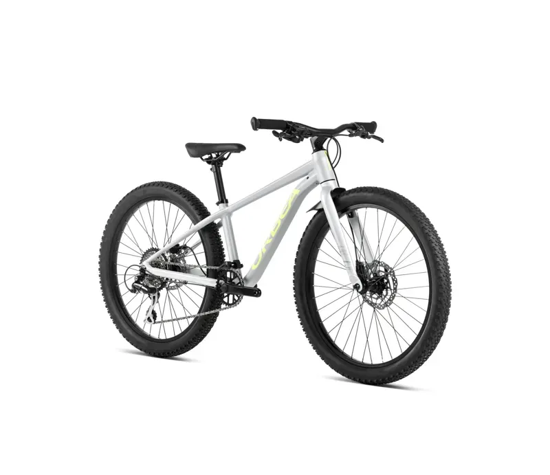 Orbea Mx 24 Team Disc Junior Bike In Halo Silver/Spicy Lime-2