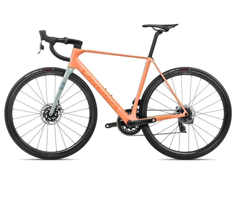Orbea Orca M11eltd Pwr Road Bike In Orange Cloud/Stone Blue-1