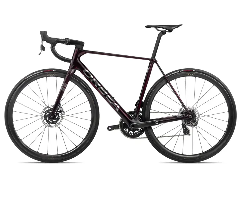 Orbea Orca M11eltd Pwr Road Bike In Wine Red/Titanium-1