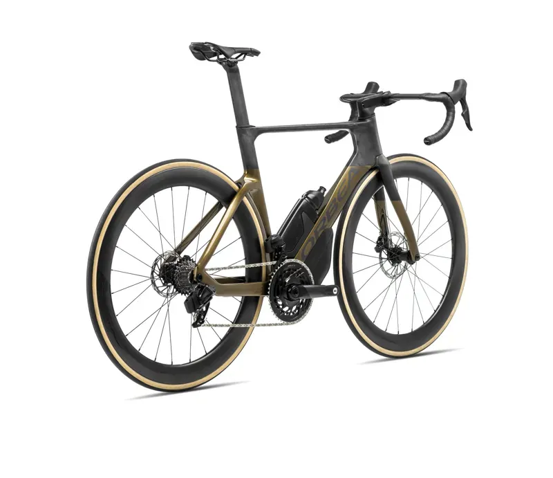 Orbea Orca Aero M11eltd Road Bikes In Olive Green/Carbon Raw -2