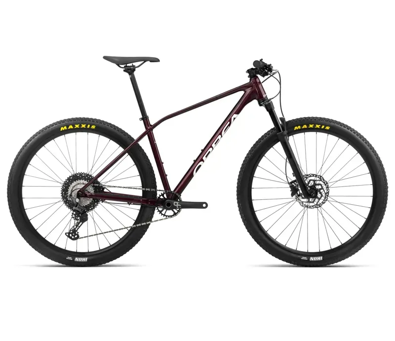 Orbea Alma H30 Hardtail Mountain Bike in Metallic Dark Red/Chic White