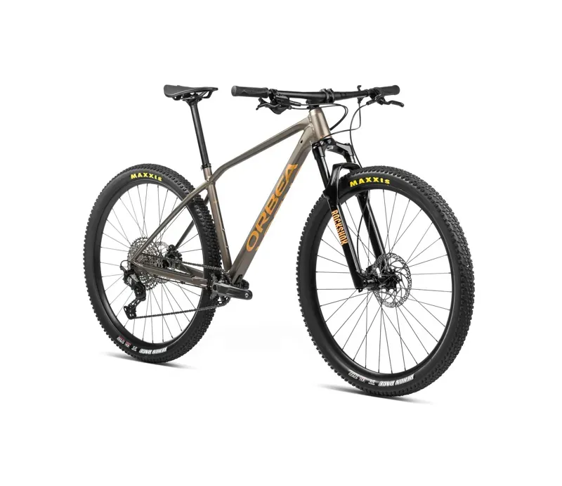 Orbea Alma H20 Hardtail Mountain Bike in Taupe Brown/Mango-1