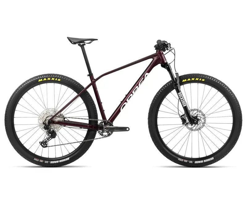 Orbea Alma H20 Hardtail Mountain Bike in Metallic Dark Red/Chic White