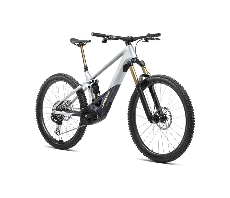 Orbea Wild M-Ltd Mountain Bike In Halo Silver/Tanzanite Carbon View Matt-1